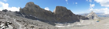 Panorama depuis les dernières pentes avant le Col d’Asti.