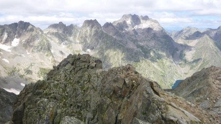 Vue sur le massif de l’Argentera et le Bassino del Chiottas