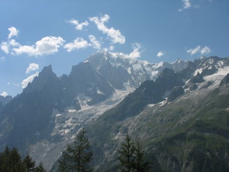 Mont Blanc (face SE) - Glacier de Frêney