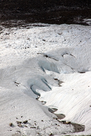 Fin glacier du Mont Rose