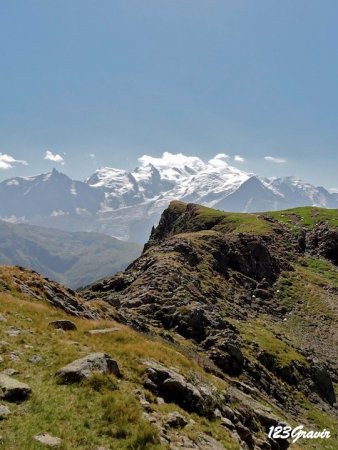 Vue sur le massif du Mont Blanc