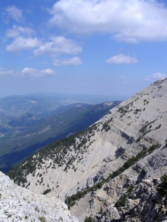 Le versant nord du Mont-Ventoux