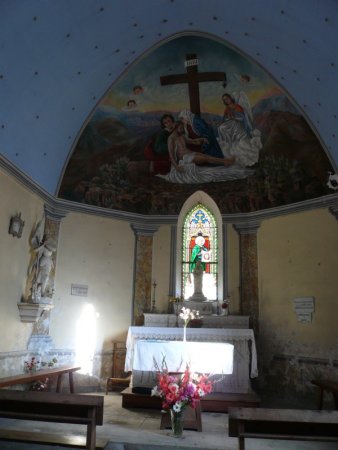 Intérieur de la chapelle Notre-Dame des Sept Fontaines.