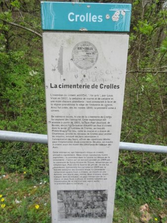 Au site de la très ancienne cimenterie de Crolles.