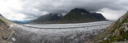 Le glacier d’Aletsch, depuis Platta.