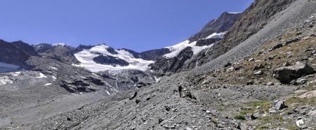 Petite Ciamarella, glacier des Evettes et Albaron
