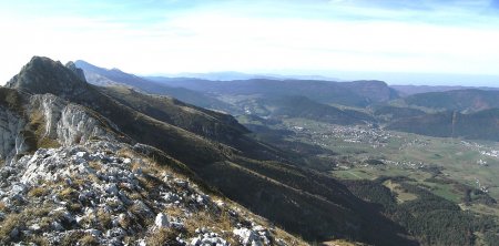 Panorama vers le sud, plaine de Villard de Lans