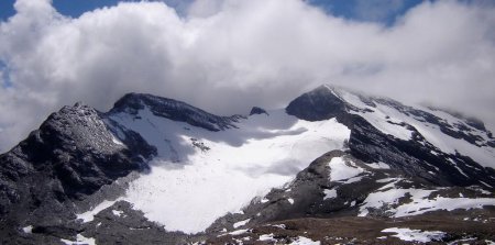 Glacier des Roches et Signal de Méan Martin.