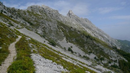 Le Col Vert, et le Roc Cornafion de son versant est.