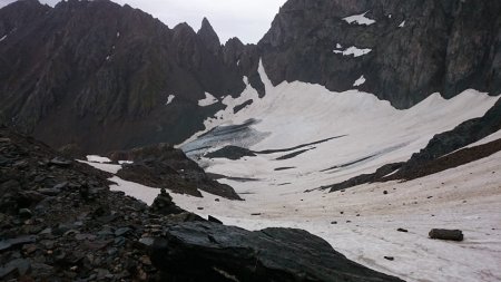 Vestiges du glacier de Freydane...