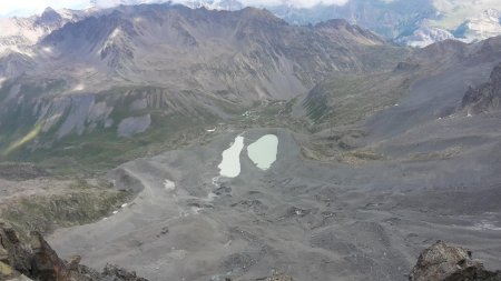 Les Lacs du Glacier d’Arsine (2455m).