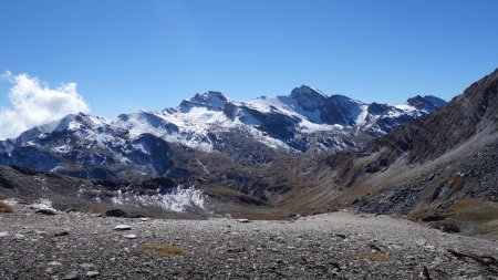 Mont de Salsa et Bric de Rubren vus en grandeur nature du Col Blanchet