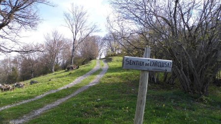 Panneau «Sentier de l’Arclusaz»