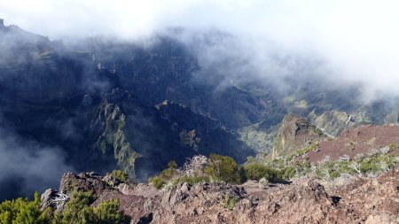 Vallées encaissées, vers Faja Escura (départ de notre rando pour le Pico Grande)