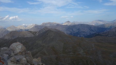 Panorama sur les Cerces, Pointe des Rochers Charniers et Mont Chaberton, Gardiole
