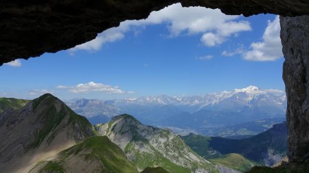 Du côté du Mont Blanc et de la vallée de l’Arve.