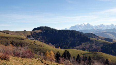 Chalets du Baru et de Bellieuvre...et Mont Blanc