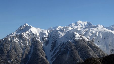Pointe d’Outray, Rochers des Enclaves, Mont Blanc