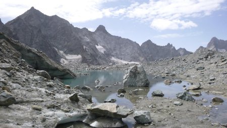 Lac de fonte du glacier