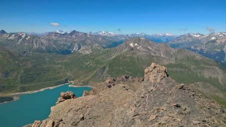 Le Lac du Mont Cenis et le Signal du Petit Mont Cenis (3162m)