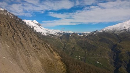 Le Col de Vars (2108m) vu de la Batterie de Vallon Claous (2104m)