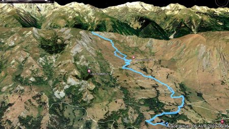 L’itinéraire par Gps Garmin sur Google Earth