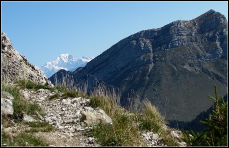 Dent de Crolles et Mt Blanc