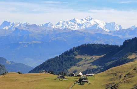 Un joli point de vue sur le Mont Blanc.