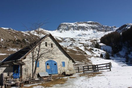 Cabane des Mulets en hiver.