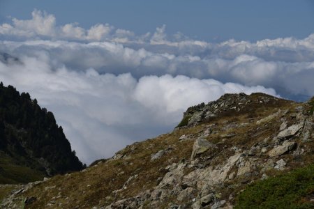 mer de nuages sur Grenoble et ses environs