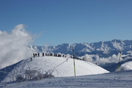 Mont Morbié, foule au sommet