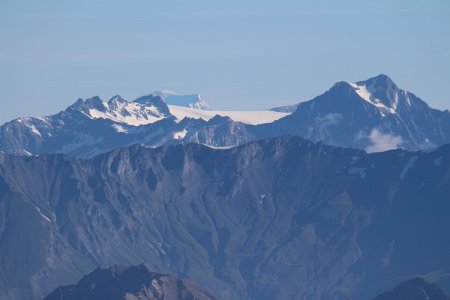Mont Blanc et Dent Parrachée.