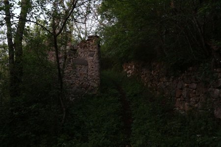 Le sentier montant au Château.