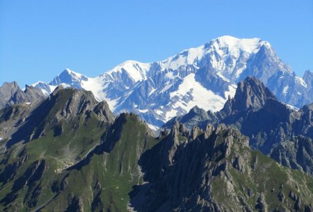 Le Mont Blanc au zoom.