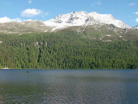 retour vers Saint Moritz et son joli lac