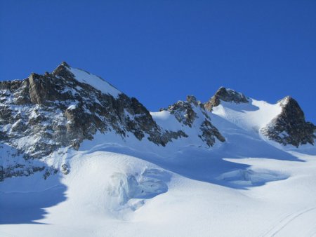Glacier de la Girose et Pic de la Grave.