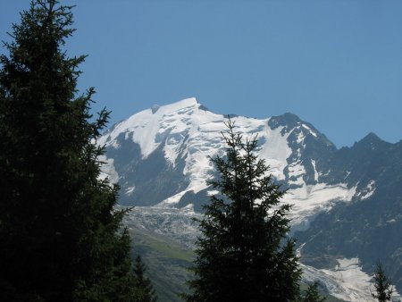 Aiguille de Bionnassay (alt. 4.052 m) vue du Col de Voza