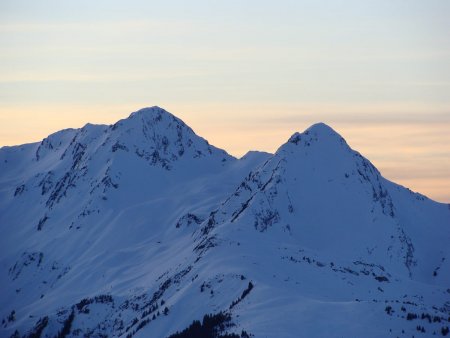 Le Mont Mirantin et la Légette du Mirantin 1h plus tard.