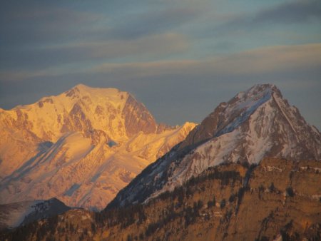Mont Blanc et Pécloz.