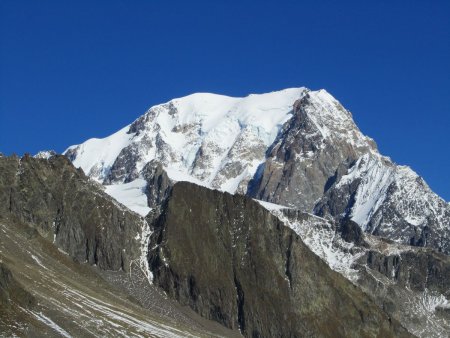 Vue spendide sur le Mont Blanc.