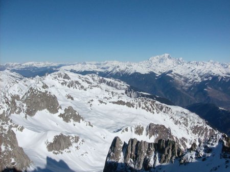 la Lauzière et le Mont Blanc