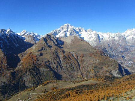 Massif du Mont Blanc versant sud.