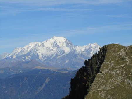 sur fond de Mont Blanc.