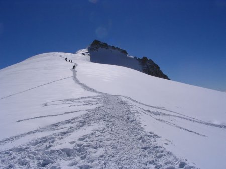 Ascension du Mont Blanc du Tacul, deuxieme portion