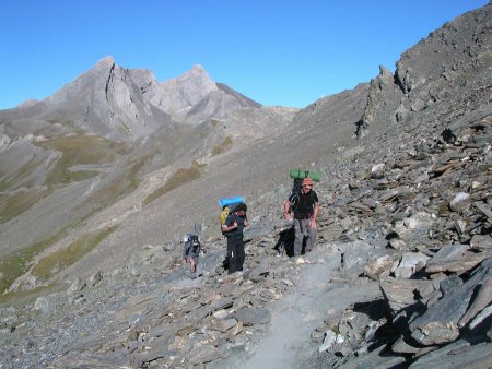 La montée au col de Chamoussière (2884m) par le GR58