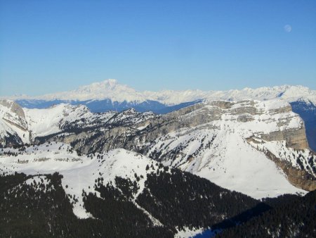 Le Mont Blanc, la Dent de Crolles...