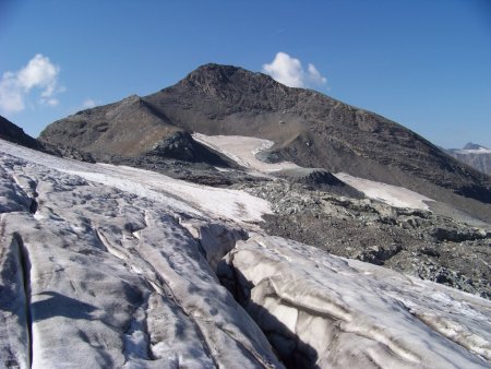 Aiguille de Méan Martin et le glacier des Roches Blanches.