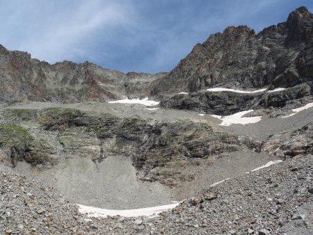 Les dernières traces du glacier de la Maye