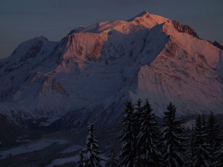 Derniers rayons sur le Mont Blanc...