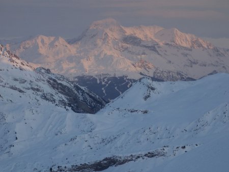 Zoom sur le Mont Pourri.
